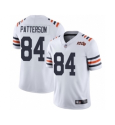 Men's Chicago Bears #84 Cordarrelle Patterson White 100th Season Limited Football Jersey