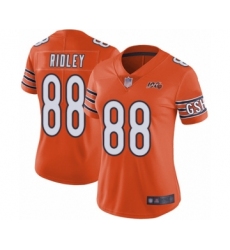 Women's Chicago Bears #88 Riley Ridley Orange Alternate 100th Season Limited Football Jersey