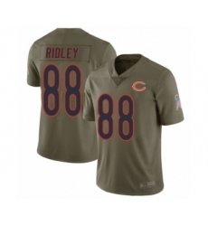 Youth Chicago Bears #88 Riley Ridley Limited Olive 2017 Salute to Service Football Jersey