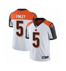 Men's Cincinnati Bengals #5 Ryan Finley White Vapor Untouchable Limited Player Football Jersey