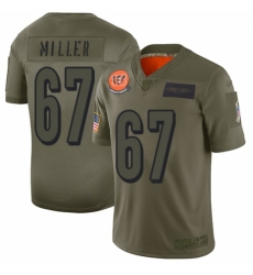 Men's Cincinnati Bengals #67 John Miller Limited Camo 2019 Salute to Service Football Jersey