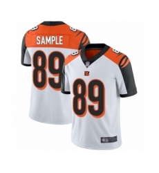 Men's Cincinnati Bengals #89 Drew Sample White Vapor Untouchable Limited Player Football Jersey