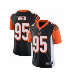 Men's Cincinnati Bengals #95 Renell Wren Black Team Color Vapor Untouchable Limited Player Football Jersey