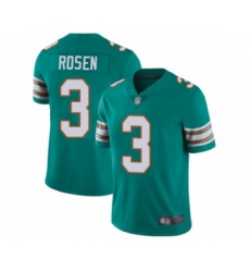 Men's Miami Dolphins #3 Josh Rosen Aqua Green Alternate Vapor Untouchable Limited Player Football Jersey
