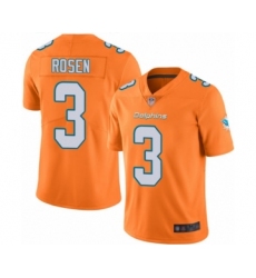Youth Miami Dolphins #3 Josh Rosen Limited Orange Rush Vapor Untouchable Football Jersey