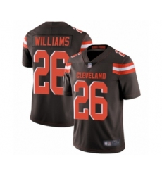 Youth Cleveland Browns #26 Greedy Williams Brown Team Color Vapor Untouchable Limited Player Football Jersey
