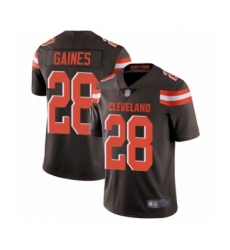 Men's Cleveland Browns #28 Phillip Gaines Brown Team Color Vapor Untouchable Limited Player Football Jersey