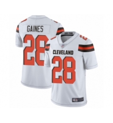 Youth Cleveland Browns #28 Phillip Gaines White Vapor Untouchable Limited Player Football Jersey