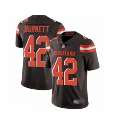 Men's Cleveland Browns #42 Morgan Burnett Brown Team Color Vapor Untouchable Limited Player Football Jersey