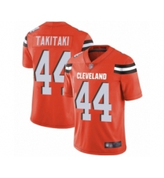 Youth Cleveland Browns #44 Sione Takitaki Orange Alternate Vapor Untouchable Limited Player Football Jersey