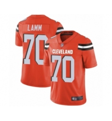 Youth Cleveland Browns #70 Kendall Lamm Orange Alternate Vapor Untouchable Limited Player Football Jersey