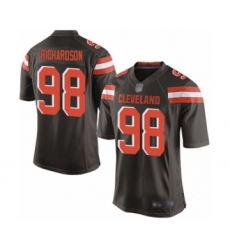 Men's Cleveland Browns #98 Sheldon Richardson Game Brown Team Color Football Jersey