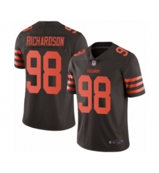 Men's Cleveland Browns #98 Sheldon Richardson Limited Brown Rush Vapor Untouchable Football Jersey
