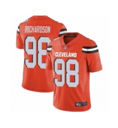 Men's Cleveland Browns #98 Sheldon Richardson Orange Alternate Vapor Untouchable Limited Player Football Jersey