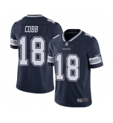 Men's Dallas Cowboys #18 Randall Cobb Navy Blue Team Color Vapor Untouchable Limited Player Football Jersey