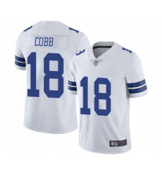 Men's Dallas Cowboys #18 Randall Cobb White Vapor Untouchable Limited Player Football Jersey