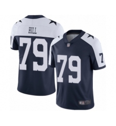 Youth Dallas Cowboys #79 Trysten Hill Navy Blue Throwback Alternate Vapor Untouchable Limited Player Football Jersey