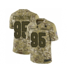 Men's Dallas Cowboys #95 Christian Covington Limited Camo 2018 Salute to Service Football Jersey