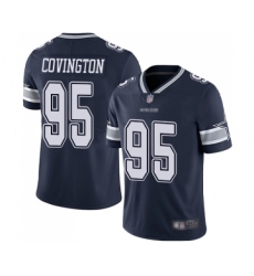 Men's Dallas Cowboys #95 Christian Covington Navy Blue Team Color Vapor Untouchable Limited Player Football Jersey