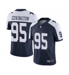 Men's Dallas Cowboys #95 Christian Covington Navy Blue Throwback Alternate Vapor Untouchable Limited Player Football Jersey