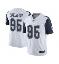 Youth Dallas Cowboys #95 Christian Covington Limited White Rush Vapor Untouchable Football Jersey