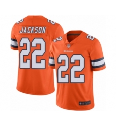 Youth Denver Broncos #22 Kareem Jackson Limited Orange Rush Vapor Untouchable Football Jersey