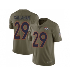 Youth Denver Broncos #29 Bryce Callahan Limited Olive 2017 Salute to Service Football Jersey