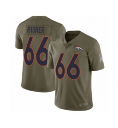 Youth Denver Broncos #66 Dalton Risner Limited Olive 2017 Salute to Service Football Jersey