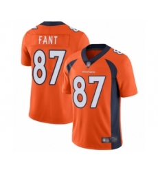 Men's Denver Broncos #87 Noah Fant Orange Team Color Vapor Untouchable Limited Player Football Jersey