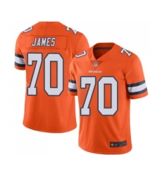 Youth Denver Broncos #70 Ja Wuan James Limited Orange Rush Vapor Untouchable Football Jersey