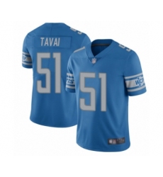 Men's Detroit Lions #51 Jahlani Tavai Blue Team Color Vapor Untouchable Limited Player Football Jersey