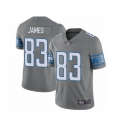 Youth Detroit Lions #83 Jesse James Limited Steel Rush Vapor Untouchable Football Jersey