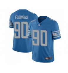 Youth Detroit Lions #90 Trey Flowers Blue Team Color Vapor Untouchable Limited Player Football Jersey