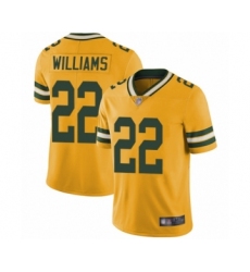 Men's Green Bay Packers #22 Dexter Williams Limited Gold Rush Vapor Untouchable Football Jersey