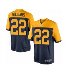 Men's Green Bay Packers #22 Dexter Williams Limited Navy Blue Alternate Football Jersey