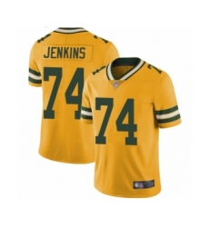 Men's Green Bay Packers #74 Elgton Jenkins Limited Gold Rush Vapor Untouchable Football Jersey