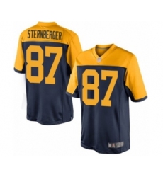 Youth Green Bay Packers #87 Jace Sternberger Limited Navy Blue Alternate Football Jersey