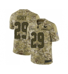 Youth Houston Texans #29 Bradley Roby Limited Camo 2018 Salute to Service Football Jersey