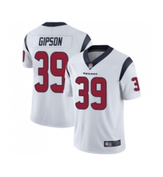Men's Houston Texans #39 Tashaun Gipson White Vapor Untouchable Limited Player Football Jersey