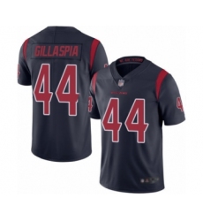 Men's Houston Texans #44 Cullen Gillaspia Limited Navy Blue Rush Vapor Untouchable Football Jersey