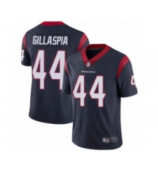 Men's Houston Texans #44 Cullen Gillaspia Navy Blue Team Color Vapor Untouchable Limited Player Football Jersey