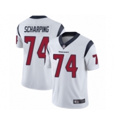 Men's Houston Texans #74 Max Scharping White Vapor Untouchable Limited Player Football Jersey