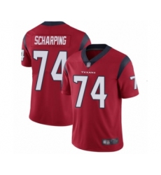 Youth Houston Texans #74 Max Scharping Red Alternate Vapor Untouchable Limited Player Football Jersey