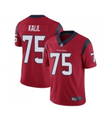 Men's Houston Texans #75 Matt Kalil Red Alternate Vapor Untouchable Limited Player Football Jersey
