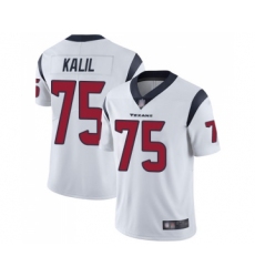 Men's Houston Texans #75 Matt Kalil White Vapor Untouchable Limited Player Football Jersey