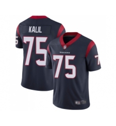 Youth Houston Texans #75 Matt Kalil Navy Blue Team Color Vapor Untouchable Limited Player Football Jersey