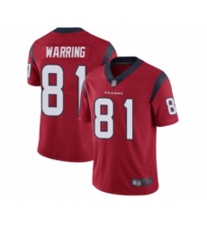 Youth Houston Texans #81 Kahale Warring Red Alternate Vapor Untouchable Limited Player Football Jersey