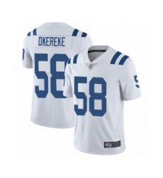 Men's Indianapolis Colts #58 Bobby Okereke White Vapor Untouchable Limited Player Football Jersey