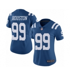 Women's Indianapolis Colts #99 Justin Houston Limited Royal Blue Rush Vapor Untouchable Football Jersey