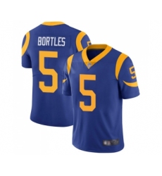 Men's Los Angeles Rams #5 Blake Bortles Royal Blue Alternate Vapor Untouchable Limited Player Football Jersey